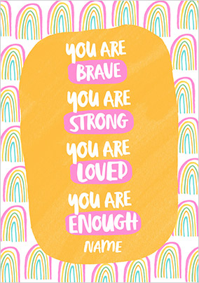 You are Loved personalised Card