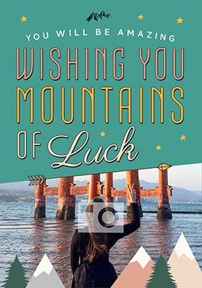 Mountains Of Luck Photo Card