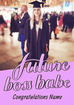 Future Boss Babe Photo Card