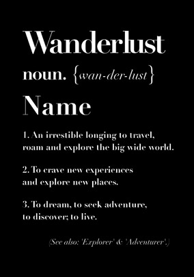 Define Love - Wanderlust