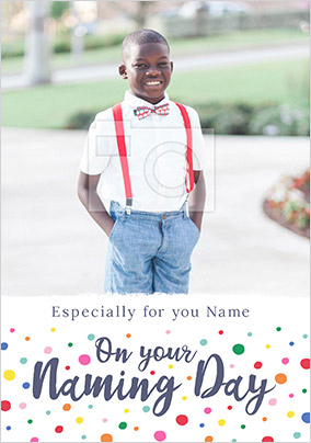 On Your Naming Day Photo Card