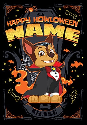 Happy Howloween Paw Patrol Personalised Card