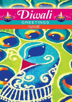 Diwali - Peacock Rangoli