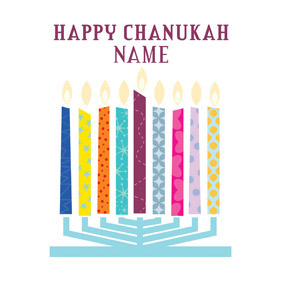 Happy Chunukah - Menora