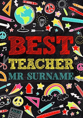 Doodle Chalk - Best Teacher