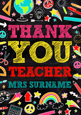 Doodle Chalk - Thank You Teacher