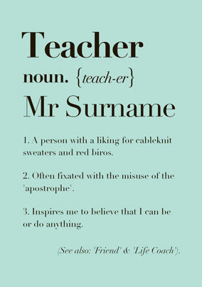 Define Love - Teacher