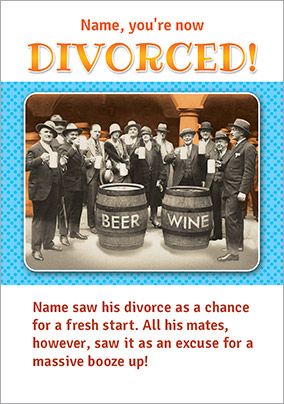 Jolly Follies - Divorce Card A Fresh Start