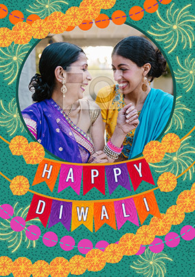 Happy Diwali Banners Photo Card