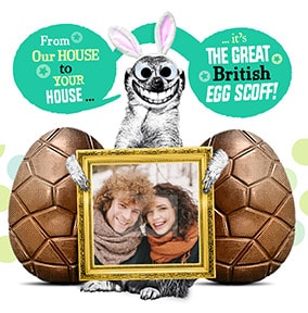 Egg Scoff Photo Easter Card