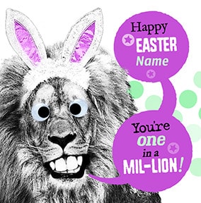 Happy Easter One In A Million Personalised Card