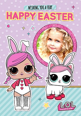 LOL Surprise Photo Upload Easter Card