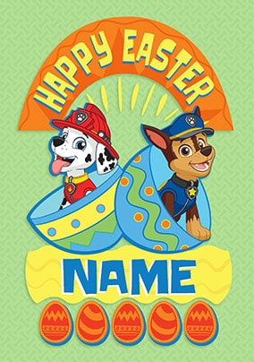 Paw Patrol Easter Card