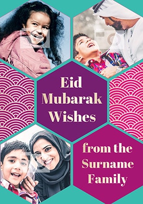 Eid Mubarak Wishes Photo Card