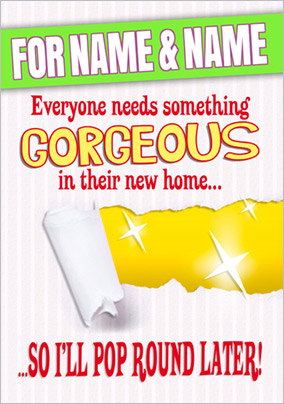 Emotional Rescue - New Home Card I'll Pop Round