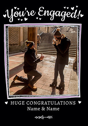 You're Engaged Photo Card