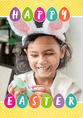 Easter Eggs Photo Card