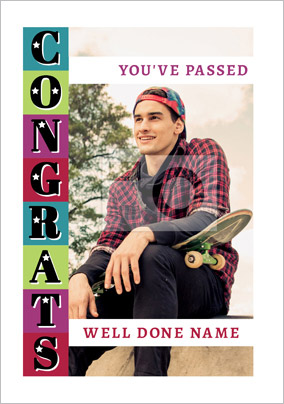 Essentials - Congratulations Card You've Passed Photo Upload