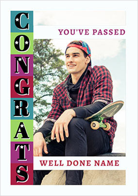 Essentials - Congratulations Card You've Passed Photo Upload