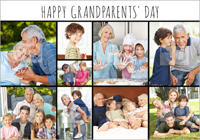 Essentials - Grandparents' Day Card Multi Photo Upload Landscape