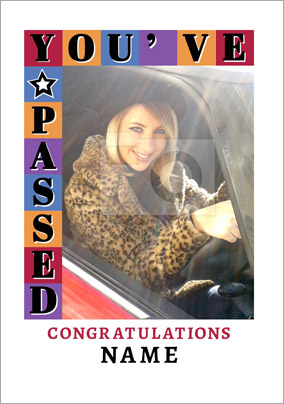Essentials - Driving Congratulations Card Photo Upload You've Passed