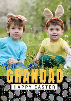 Grandad Happy Easter Photo Card