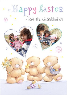 From the Grandchildren Photo Forever Friends Easter Card