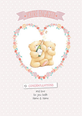 Forever Friends Engagement Card
