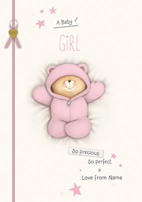 Forever Friends A New Baby Girl Card