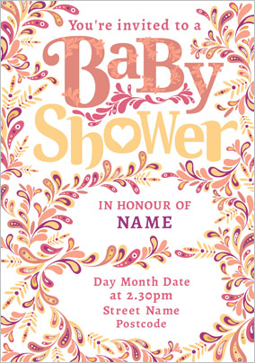 Folklore - Baby Shower Invitation