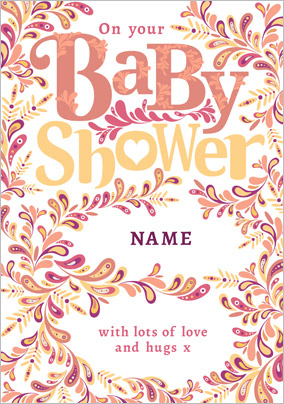 Folklore - Baby Shower Card Love & Hugs