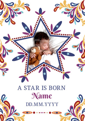 Folklore - New Baby Card A Star is Born