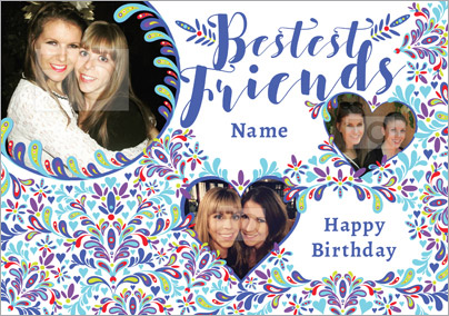 Folklore - Best Friends Card Photo Upload Trio