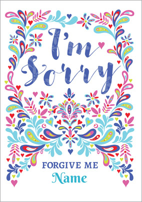 Folklore - Apology Card Forgive Me