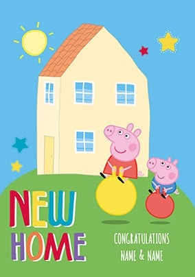 Peppa Pig - New Home Personalised Card