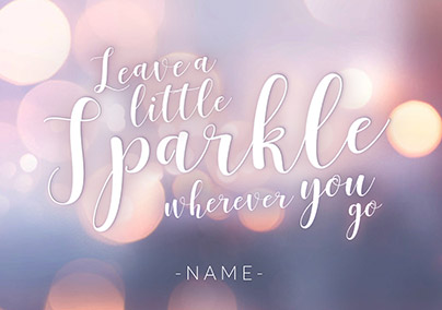 Leave a Little Sparkle Card