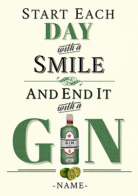 End your day with a Gin Card