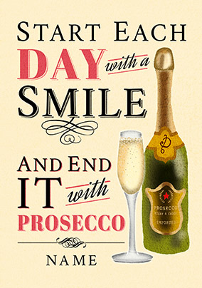 End your day with Prosecco Card