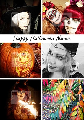 Happy Halloween Multi Photo Card