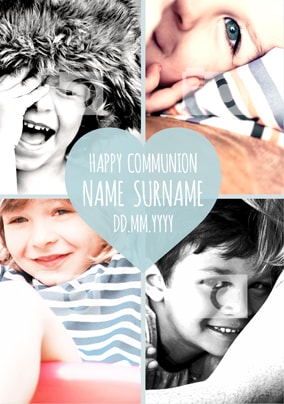 Happy Days - Communion Blue Heart
