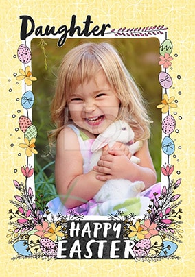 Daughter Happy Easter Photo Card