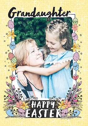 Happy Easter Granddaughter Photo Card