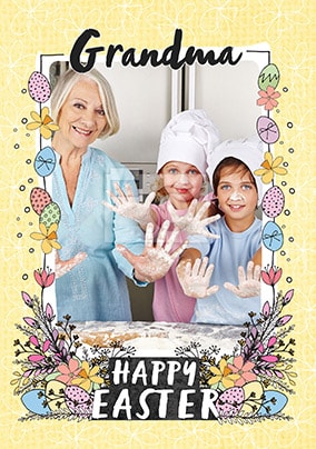 Grandma Happy Easter Photo Card