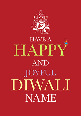 Joyful Diwali Personalised Card