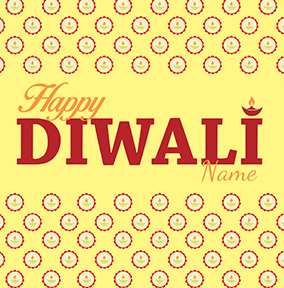 Happy Diwali Festival If Light Personalised Card