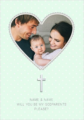 Will You Be My Godparents Please? Photo Card