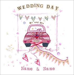 Britannia - Wedding Day Mr & Mrs Card