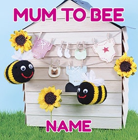Knit & Purl - Mum To Bee Card