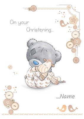 Tiny Tatty Teddy - Christening Buttons