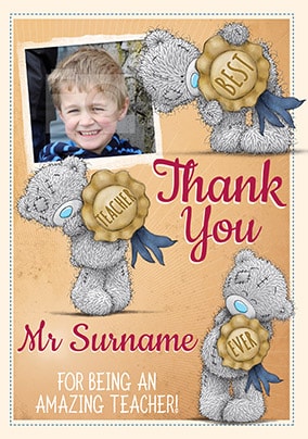 Amazing Teacher Thank You Card - Me To You